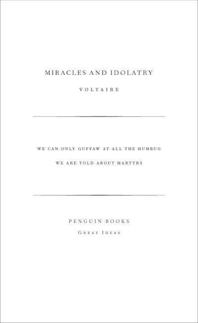 Miracles And Idolatry