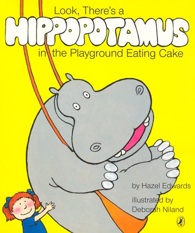 Look, There's a Hippopotamus in the Playground Eating Cake
