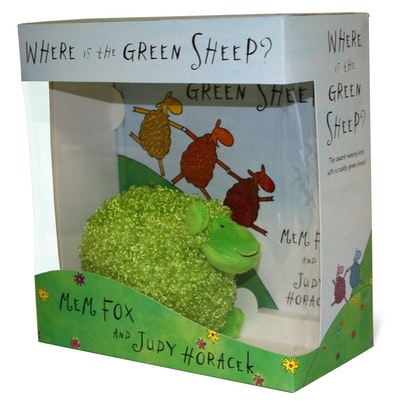 Where is the Green Sheep? Hardback book and plush toy boxed set