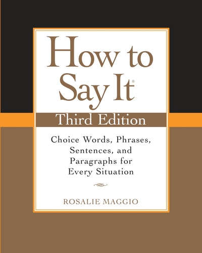 How to Say It, Third Edition