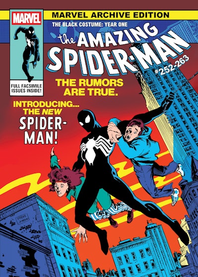 MARVEL ARCHIVE EDITION: AMAZING SPIDER-MAN - THE BLACK COSTUME: YEAR ONE GALLERY EDITION RON FRENZ ORIGINAL FIRST ISSUE COVER