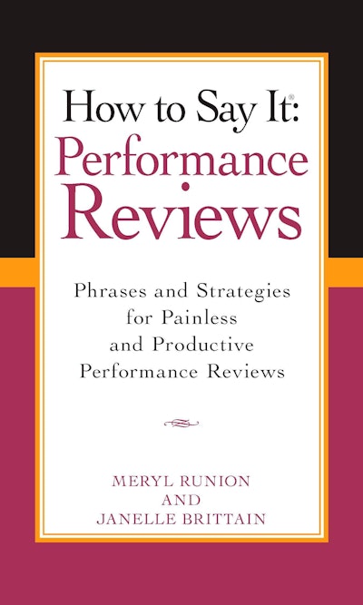 How To Say It Performance Reviews