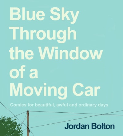 Blue Sky Through the Window of a Moving Car