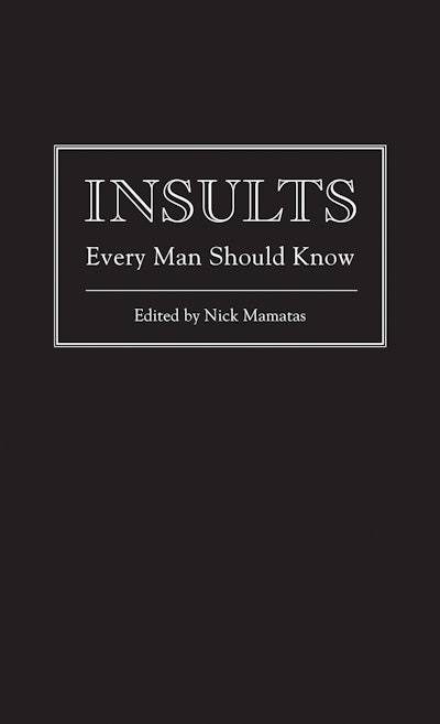 Insults Every Man Should Know