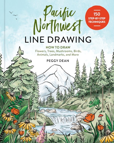 Pacific Northwest Line Drawing