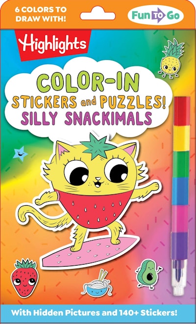 Color-In Stickers and Puzzles! Silly Snackimals