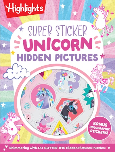 Super Sticker Unicorn Hidden Pictures