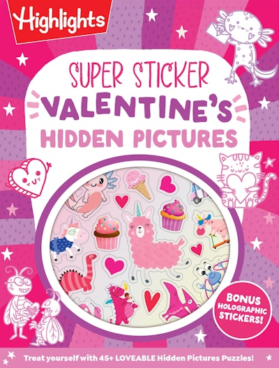Super Sticker Valentine's Hidden Pictures