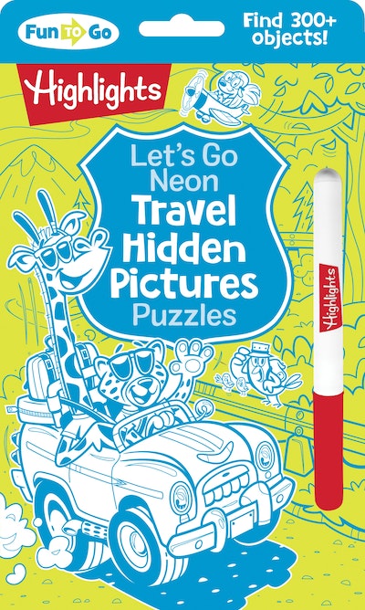 Let's Go Neon Travel Hidden Pictures Puzzles