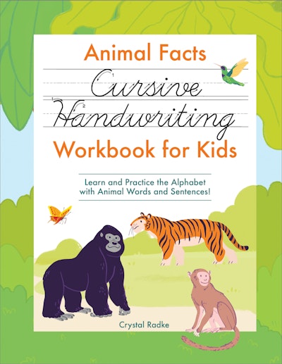Animal Facts Cursive Handwriting Workbook for Kids