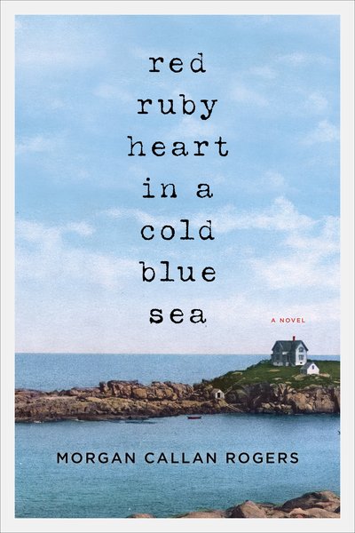 Red Ruby Heart in a Cold Blue Sea