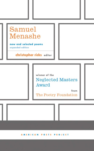 Samuel Menashe: New and Selected Poems