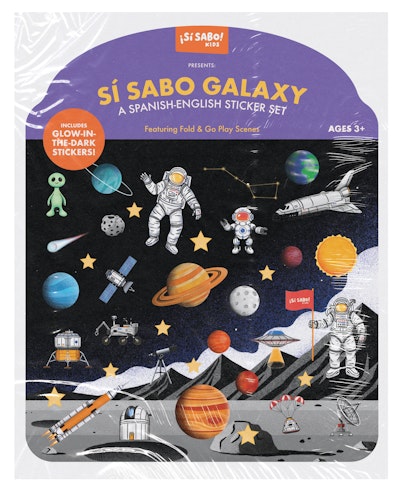 Sí Sabo Galaxy: A Bilingual Reusable Sticker Play Set