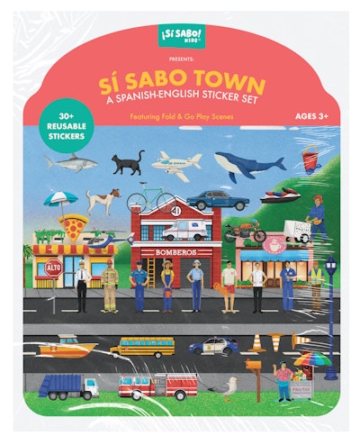 Sí Sabo Town: A Bilingual Reusable Sticker Play Set