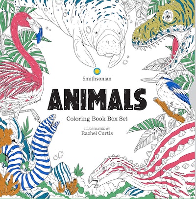 Animals: A Smithsonian Coloring Book Box Set