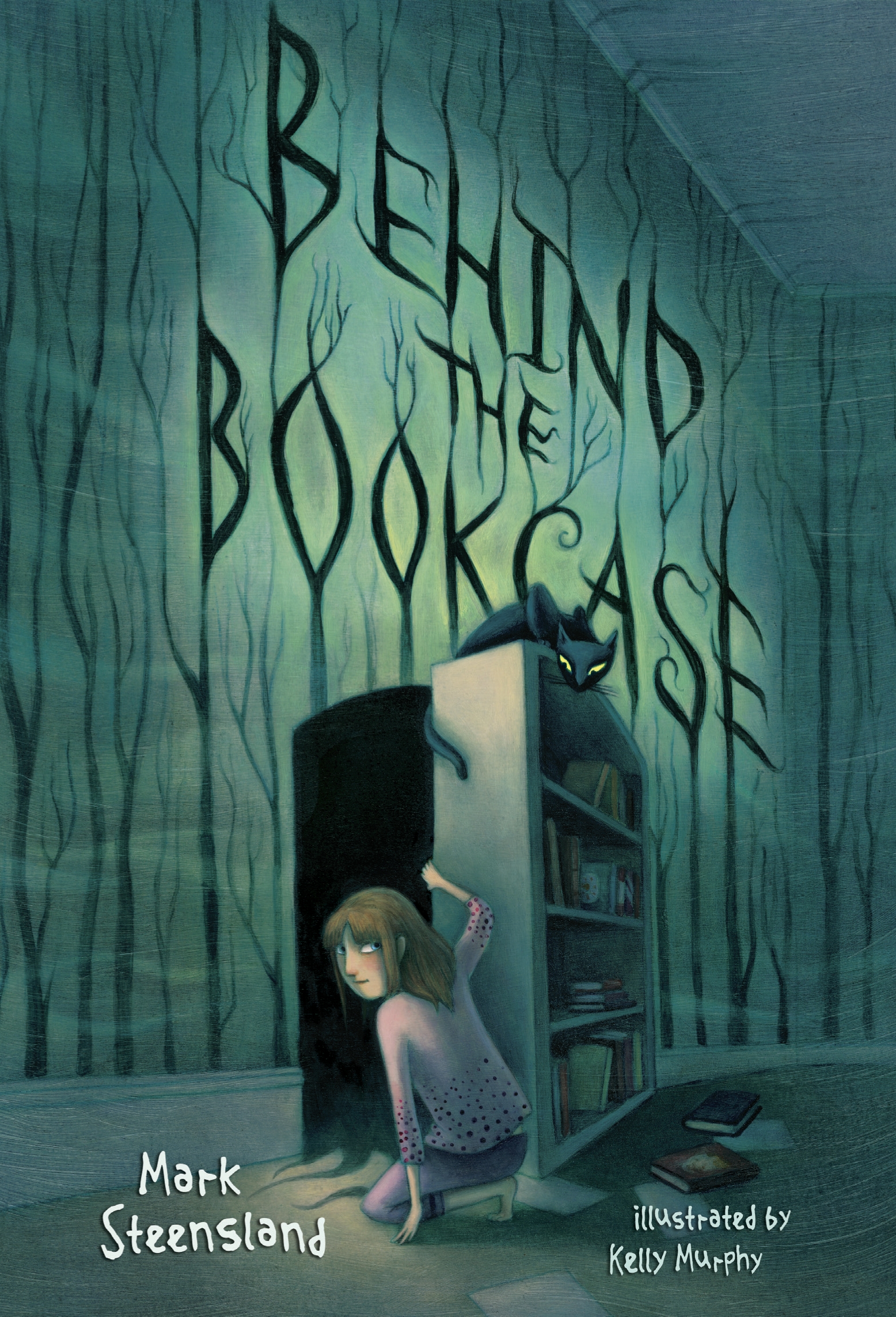 behind the bookcase book