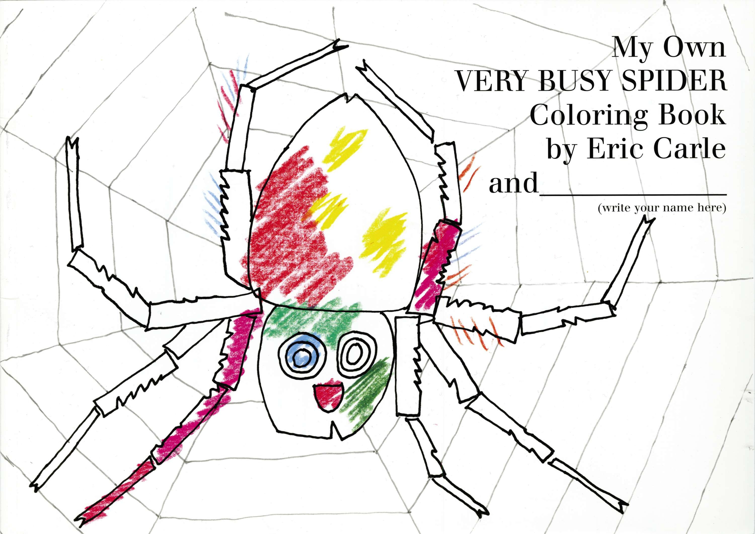 My Own Very Busy Spider Coloring Book by Eric Carle Penguin Books