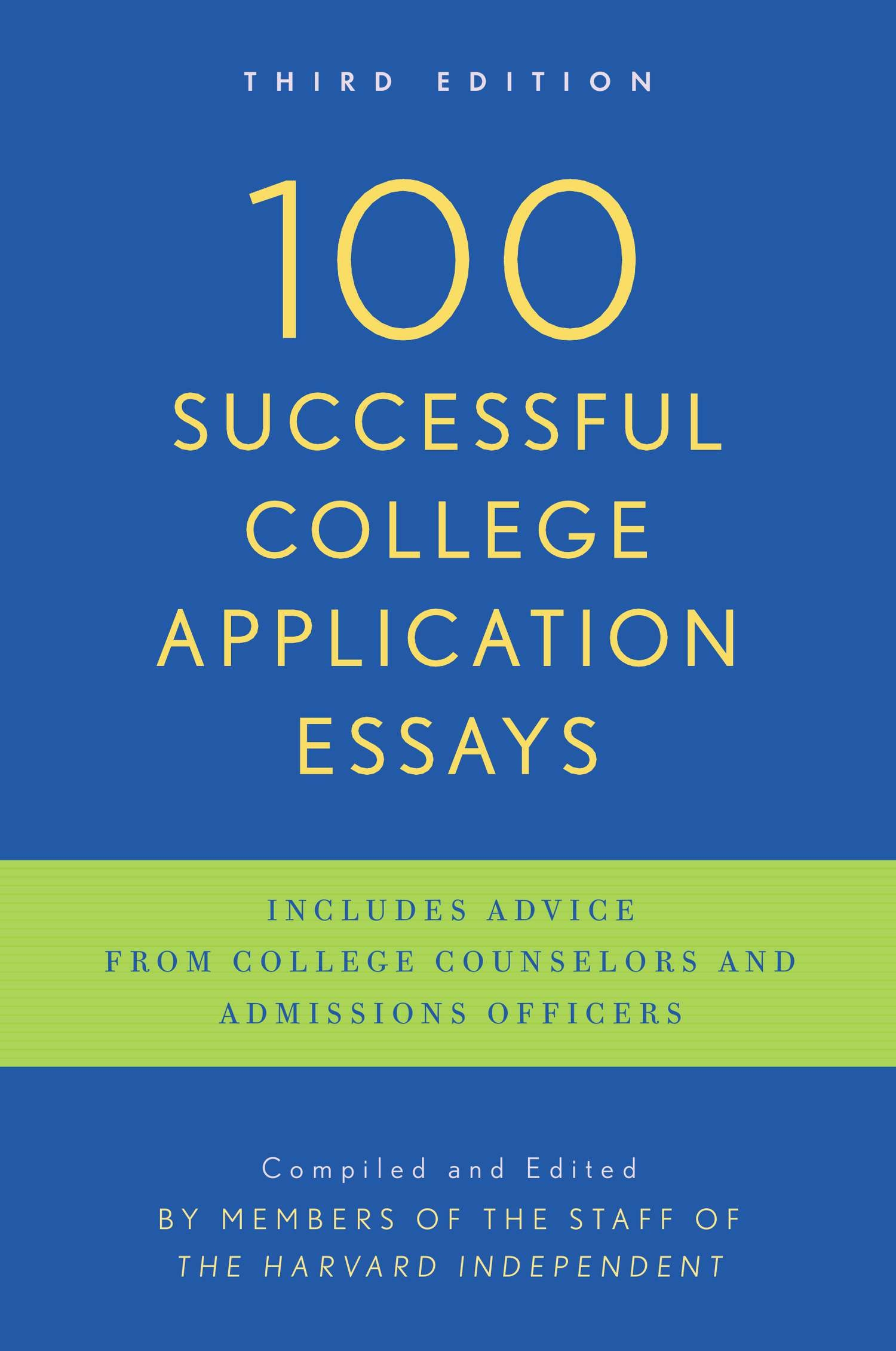 college application essay book