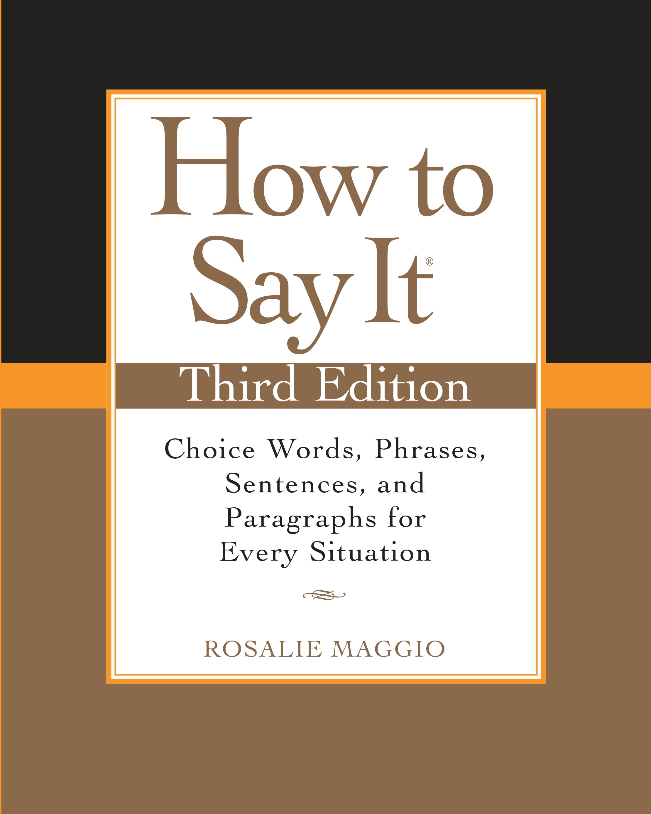 How To Say It Third Edition By Rosalie Maggio Penguin Books Australia