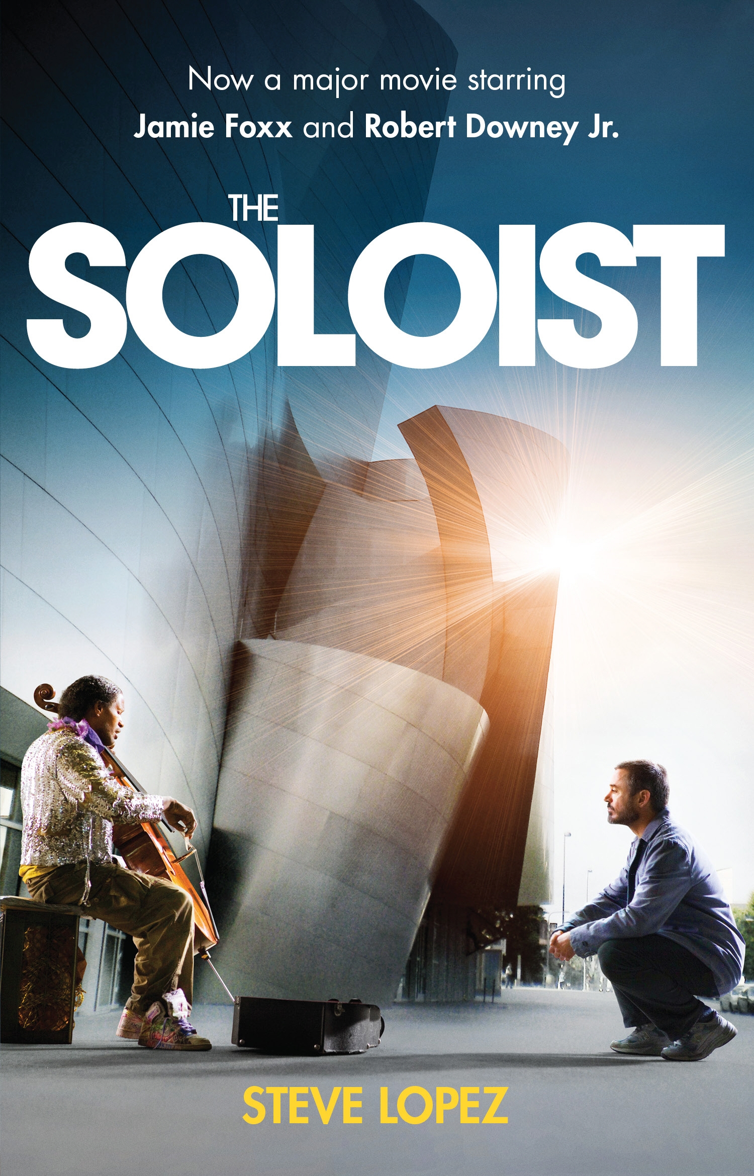 Robert Downey Jr. as Los Angeles Times columnist Steve Lopez in The Soloist