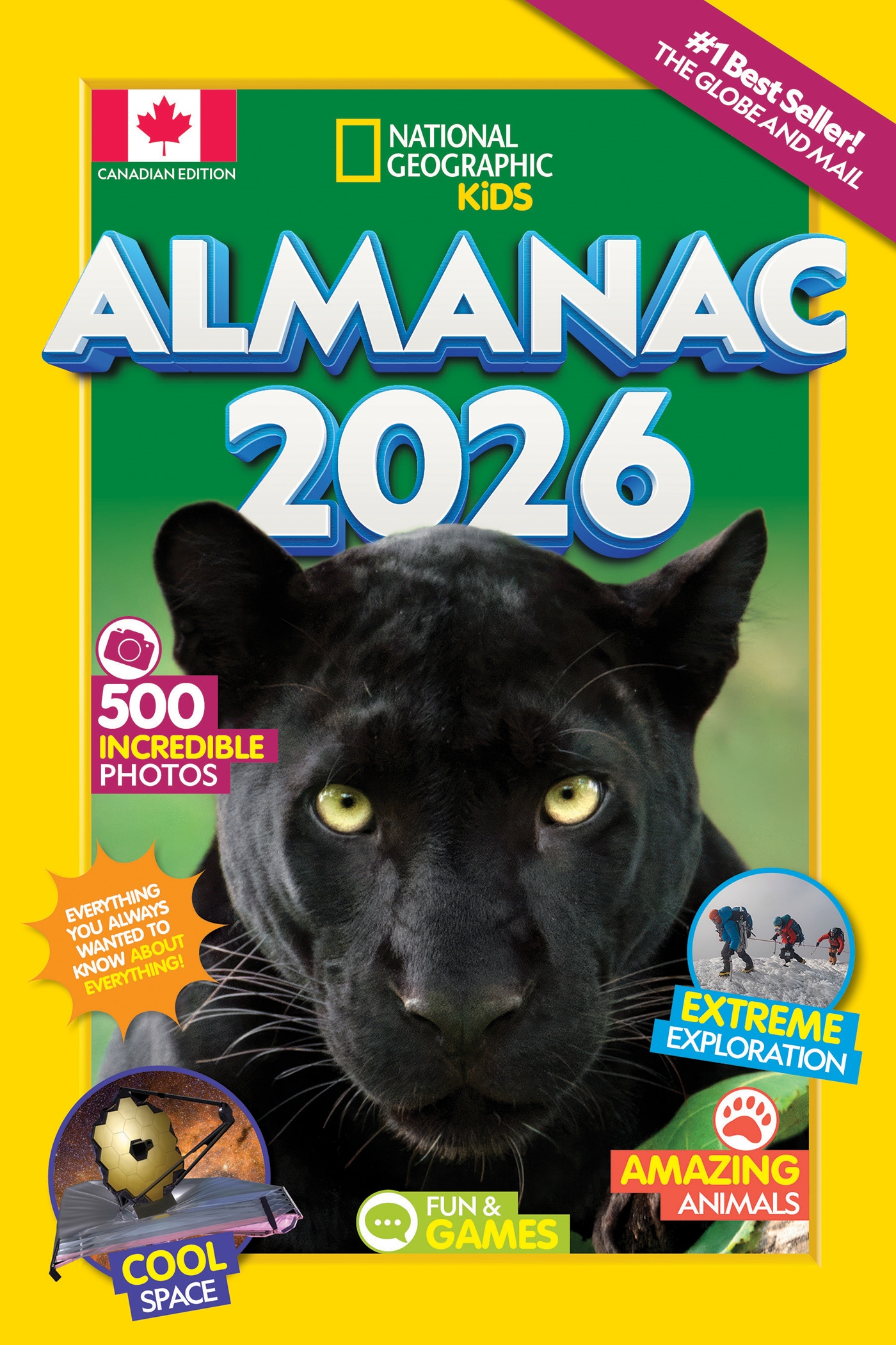 National Geographic Kids Almanac 2026 (Canadian Edition) Penguin