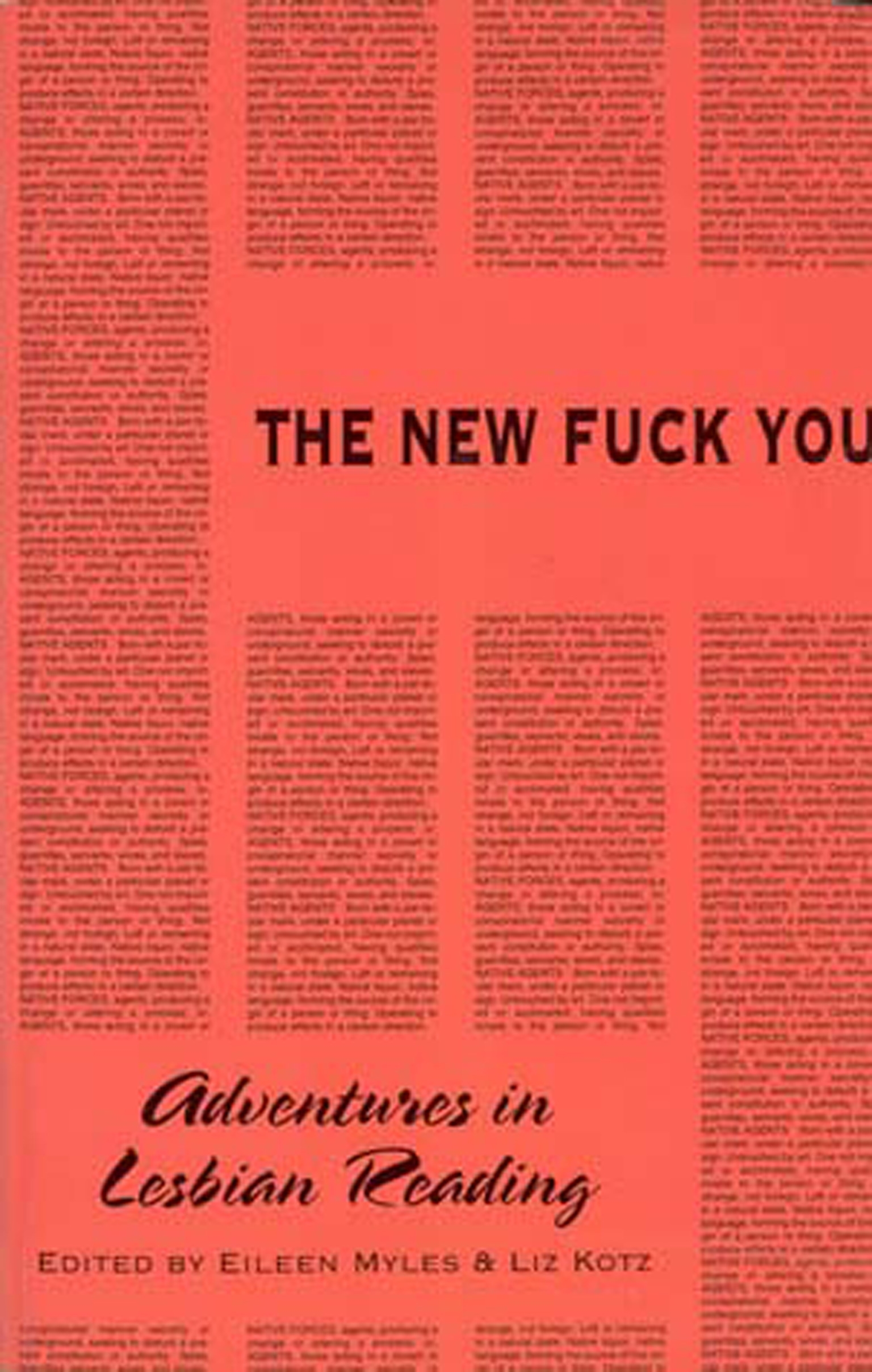 The New Fuck You by Eileen Myles - Penguin Books Australia