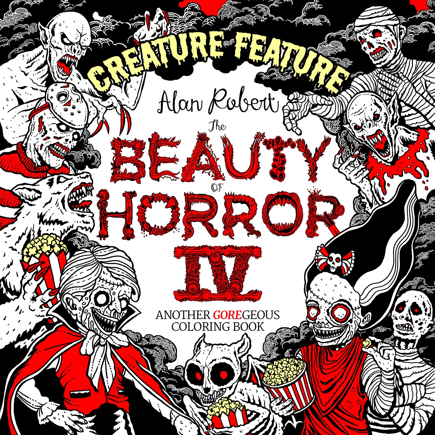 Download The Beauty Of Horror 4 Creature Feature Coloring Book By Alan Robert Penguin Books Australia