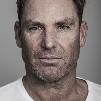 portrait photo of Shane Warne