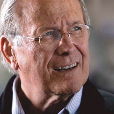 portrait photo of Donald Rumsfeld