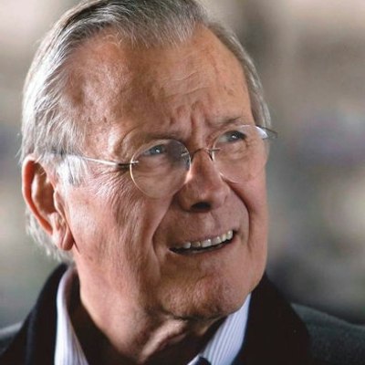 portrait photo of Donald Rumsfeld