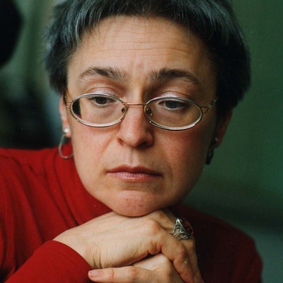 portrait photo of Anna Politkovskaya