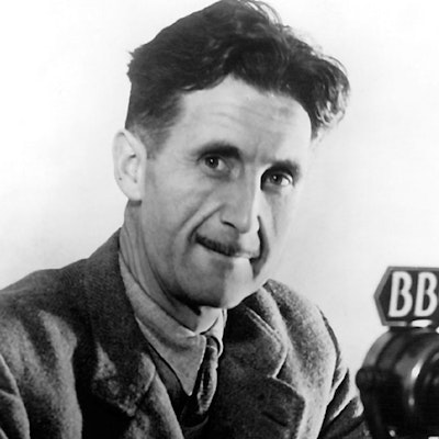 portrait photo of George Orwell