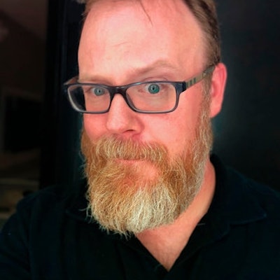 portrait photo of Chuck Wendig