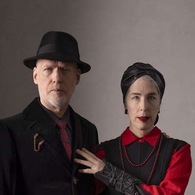 portrait photo of Scott Westerfeld and Justine Larbalestier