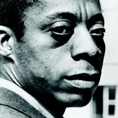 portrait photo of James Baldwin