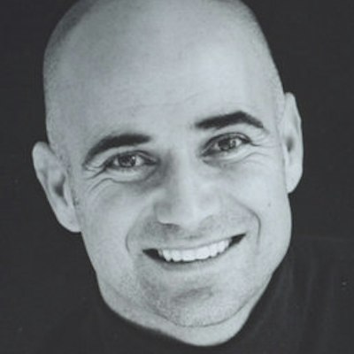 portrait photo of Andre Agassi