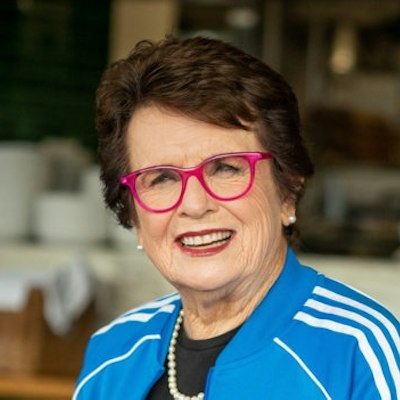 portrait photo of Billie Jean King