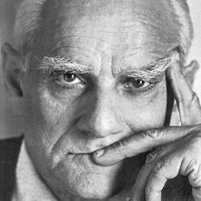 portrait photo of Alberto Moravia