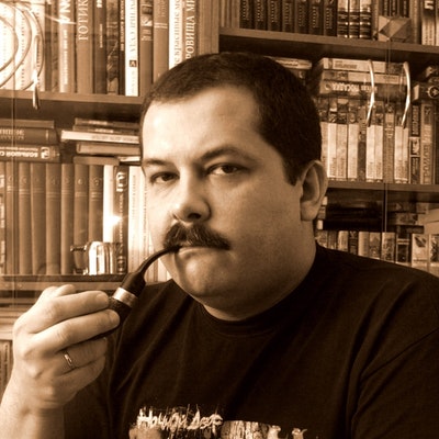 portrait photo of Sergei Lukyanenko