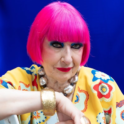 portrait photo of Zandra Rhodes