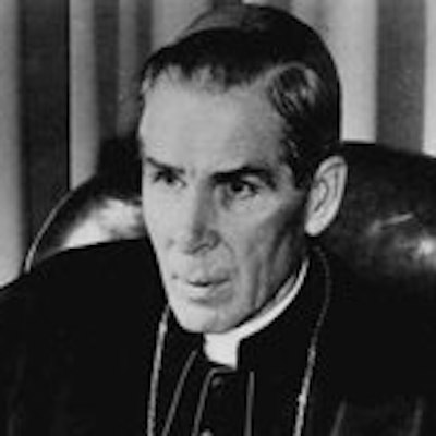portrait photo of Fulton J. Sheen